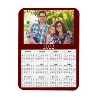 2022 Aangepaste fotokalender Mini-magneet Magneet