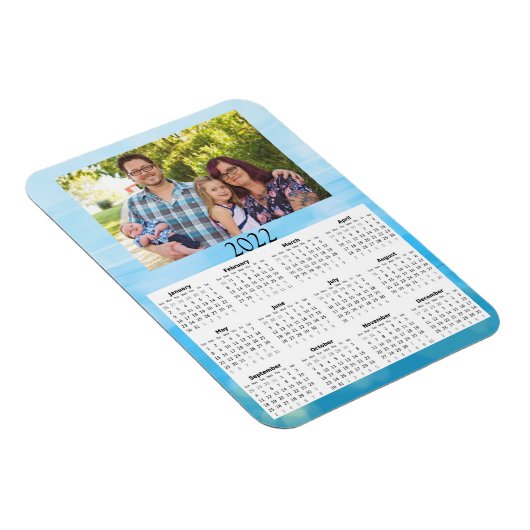 2022 Aangepaste fotokalender Mini-magneet Magneet (Rechterzijde)