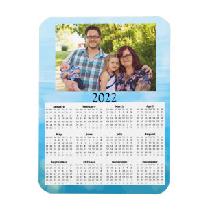 2022 Aangepaste fotokalender Mini-magneet Magneet