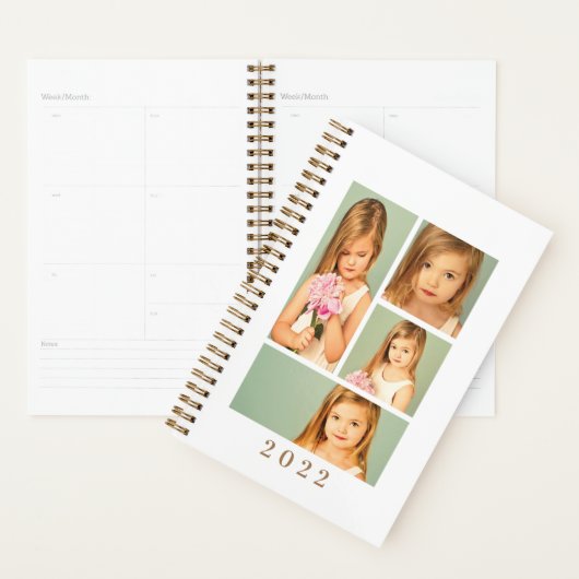 2022 Aangepaste foto's in dagboek Planner (Display)