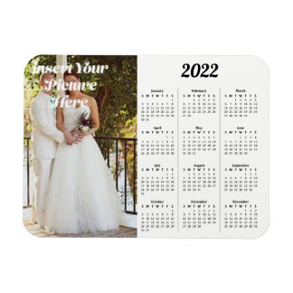 2022 Aangepaste Photo Calendar Hor Magneet