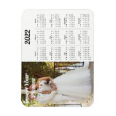 2022 Aangepaste Photo Calendar Hor Magneet (Verticaal)