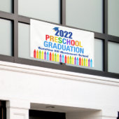 2022 Aangepaste school voor voorschoolse Afstudere Spandoek (Buitenkant Gebouw)