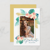 2022 Aankondiging van het Afstuderen Gold Hawaiian (Voorkant / Achterkant)