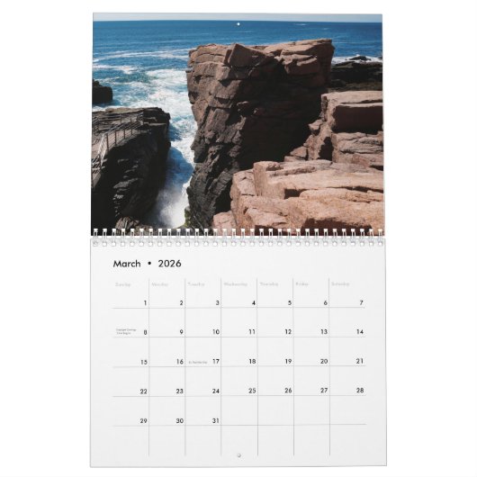 2022 Acadia National Park Photo Calendar Kalender (Mar 2026)