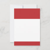2022 Afstudeer Rood Wit Modern Eenvoudig Afstudere Kaart (Achterkant)