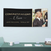 2022 Afstuderen Black Gold High School College Spandoek (Beurs)