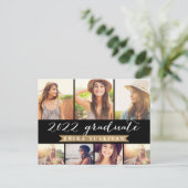 2022 Afstuderen de Partij van de Foto Collage van  Feestdagenkaart (Staand voorkant)
