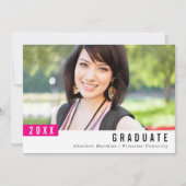 2022 AFSTUDEREN eenvoudige moderne minimalistische Bedankkaart (Voorkant)