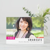 2022 AFSTUDEREN eenvoudige moderne minimalistische Bedankkaart (Staand voorkant)