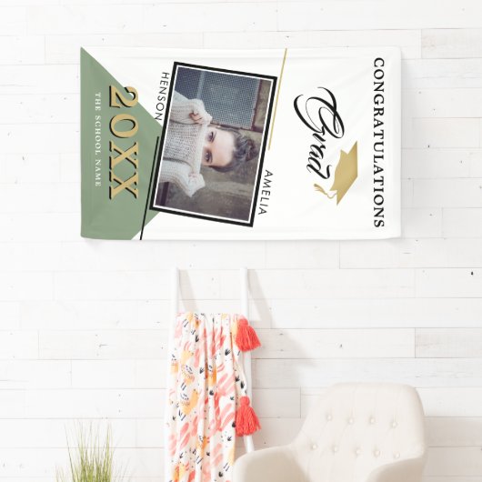 2022 Afstuderen Gefeliciteerd Afstuderen Foto Spandoek (Insitu)