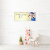 2022 Afstuderen Glitter Gold Black Spandoek (Insitu)