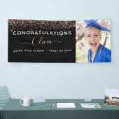 2022 Afstuderen Glitter Roos Gold Blush Pink Black Spandoek (Beurs)