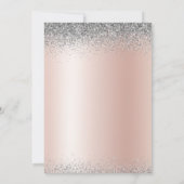2022 Afstuderen Glitter Roos Gold Pink Silver Kaart (Achterkant)