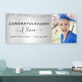 2022 Afstuderen Glitter Silver Black Spandoek (Beurs)