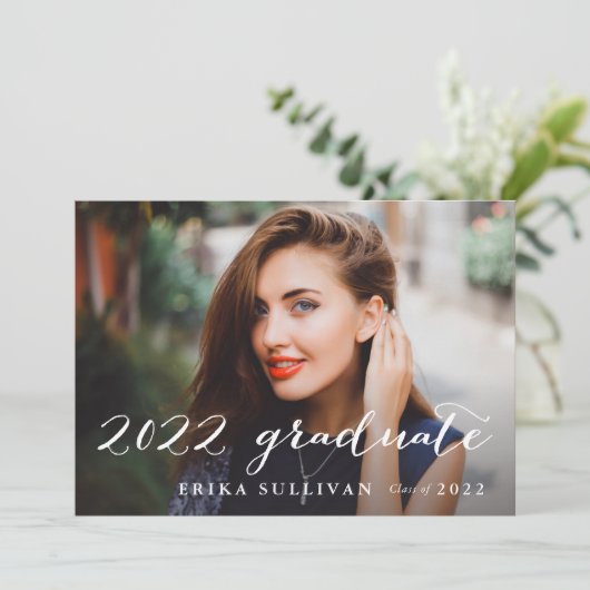 2022 Afstuderen het Afstuderen van de Foto van het Kaart (Staand voorkant)