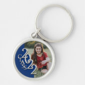 2022 Afstuderen Keepomwille Photo Blue en Silver Sleutelhanger (Voorkant)