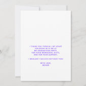 2022 afstuderen kleurrijke middelbare school afstu bedankkaart (Achterkant)