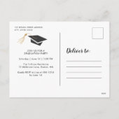 2022 Afstuderen Manuscript Multi Foto Collage Red Feestdagenkaart (Achterkant)