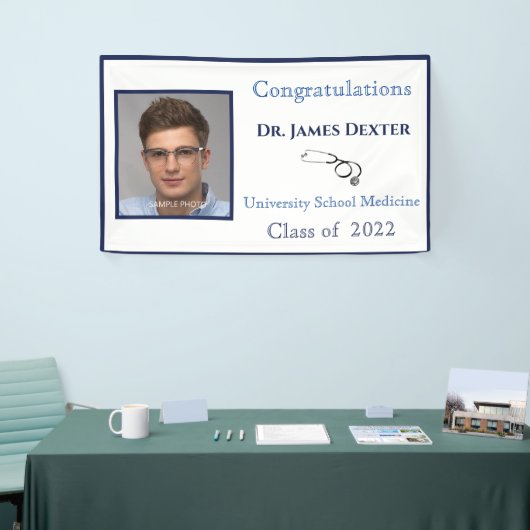 2022 Afstuderen Medisch School Stethoscoop Spandoek (Beurs)