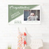 2022 Afstuderen Pastel Green Afstuderen Foto Spandoek (Insitu)