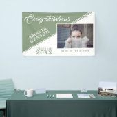 2022 Afstuderen Pastel Green Afstuderen Foto Spandoek (Beurs)