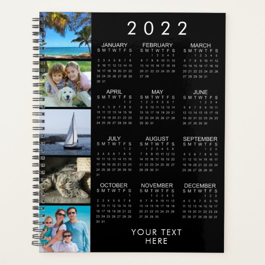 2022 Agenda 5 Foto Collage Uw Kleur (Voorkant)