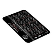 2022 Agenda - Aangepaste bedrijfsnaam - Zwarte Gem Magneet (Rechterzijde)