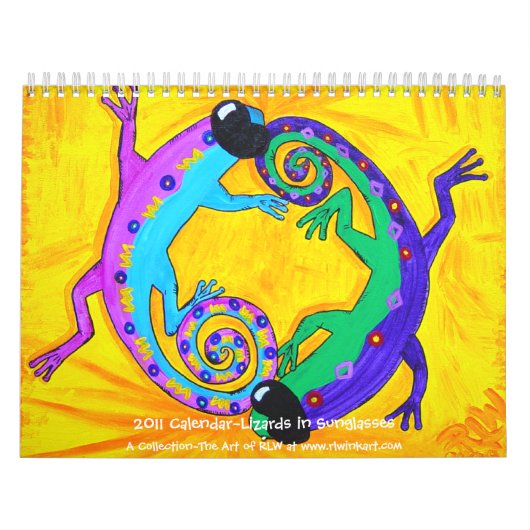 2022 Agenda~Lizards in zonnebril Kalender (Hoes)