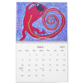 2022 Agenda~Lizards in zonnebril Kalender (Mar 2027)