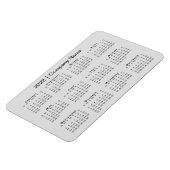 2022 Agenda met bedrijfsnaam grijs Magneet (Linkerzijde)