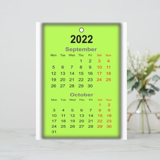 2022 Agenda September Oktober Druk op... (Staand voorkant)