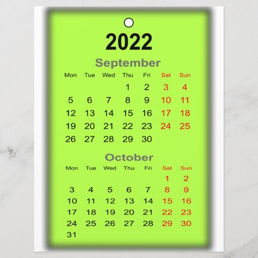 2022 Agenda September Oktober Druk op... (Voorkant)