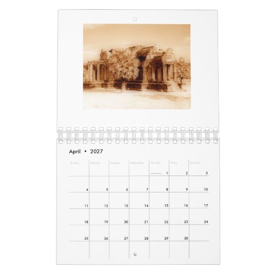 2022 Agenda van Angkor Wat Sepia Kalender (Apr 2027)