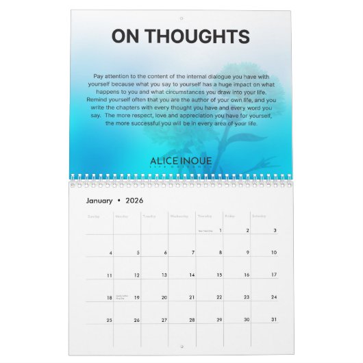 2022 Alice Inoue Life Guidance Calendar Kalender (Jan 2026)