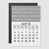 2022 April kalender Magnetische kaart (Voorkant / Achterkant)
