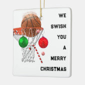 2022 Basketball Keepomwille Keramisch Ornament (Links)