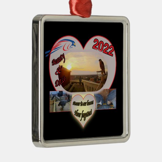 2022 Beauty and Dot.ca Square Memorial Ornament (Rechts)