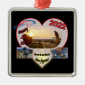 2022 Beauty and Dot.ca Square Memorial Ornament (Voorkant)