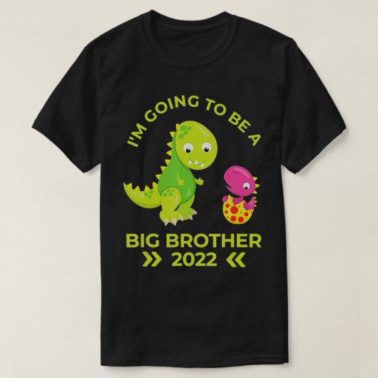2022 Big Brother Little Sister Dinosaurs T-shirt (Design voorkant)