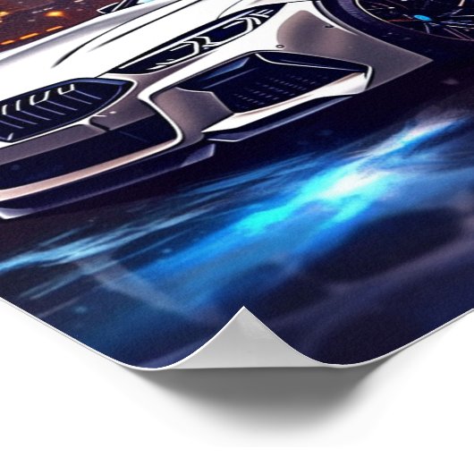 2022 BMW M850 Luxe Sports Car Art Poster (Hoek)