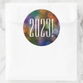 2022 bokeh klassieke ronde sticker (Tas)