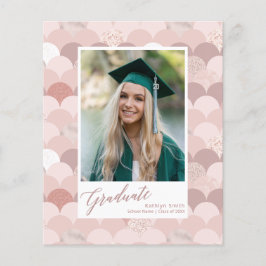 2022 BUDGET Roze Gouden Glitter Meisjes Afstudeer  Flyer