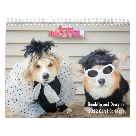 2022 Bumbles en Dawgins Corgi Calendar Kalender (Hoes)