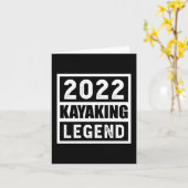 2022 Cadeaubeeld voor kajaklegende Kaart (Gele Bloem)