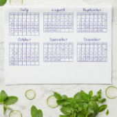 2022 Calendar Fabric Font Veri Peri Theedoek (Gevouwen)