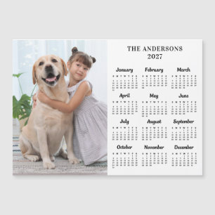 2022 Calendar Pet Dog Kind Custom Photo Magnet Car