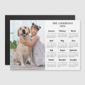 2022 Calendar Pet Dog Kind Custom Photo Magnet Car (Voorkant / Achterkant)