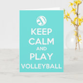 2022 Calm Play Volleyball Kaart (Gele Bloem)