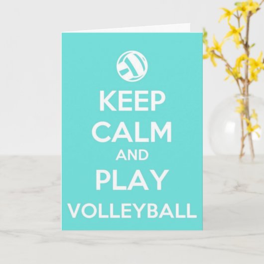 2022 Calm Play Volleyball Kaart (Gele Bloem)